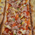 TUNA AND ARTICHOKE PIZZA